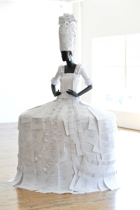 Hollywood Costume Paper Dress