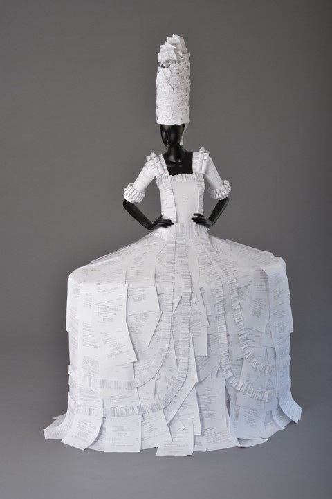 Hollywood Costume Paper Dress